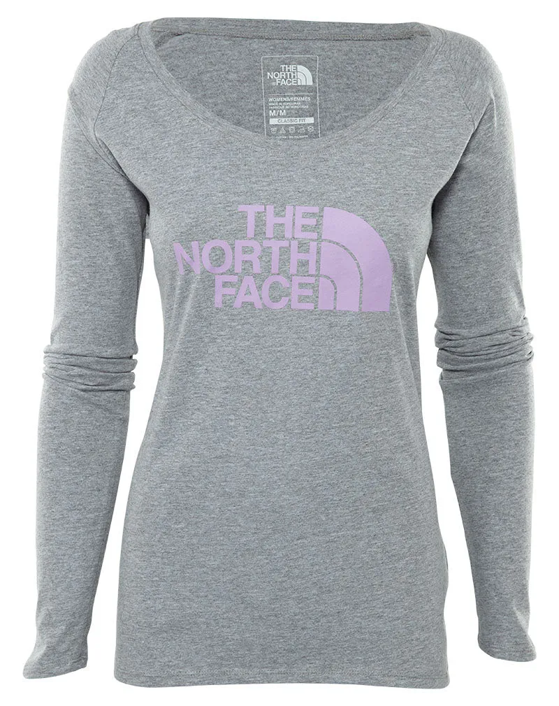 North Face Long-sleeve Half Dome Scoop Tee Womens Style : Ch2k