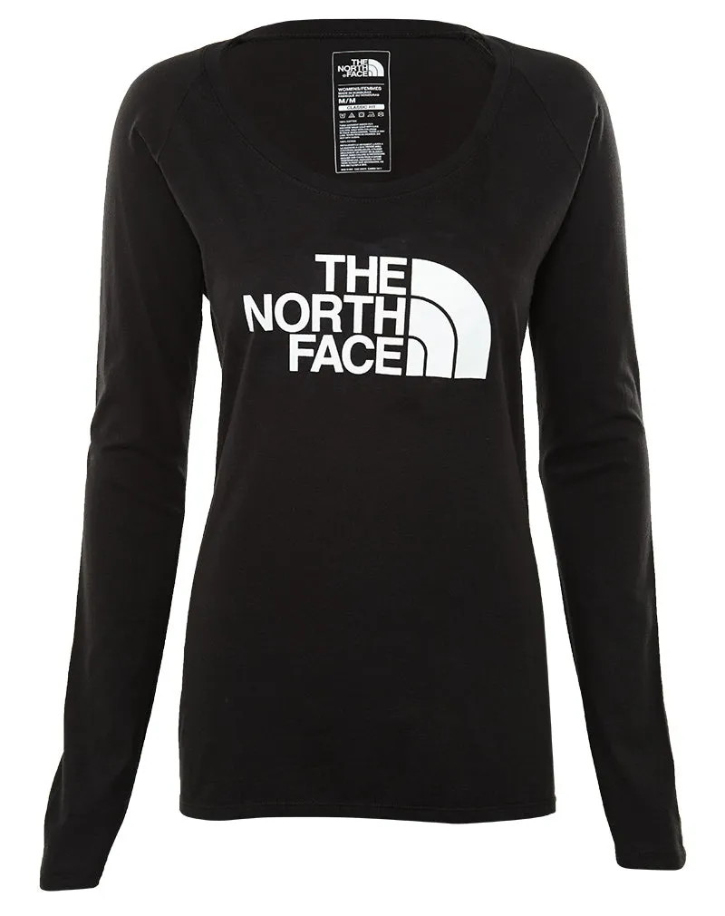 North Face Long-sleeve Half Dome Scoop Tee Womens Style : Ch2k