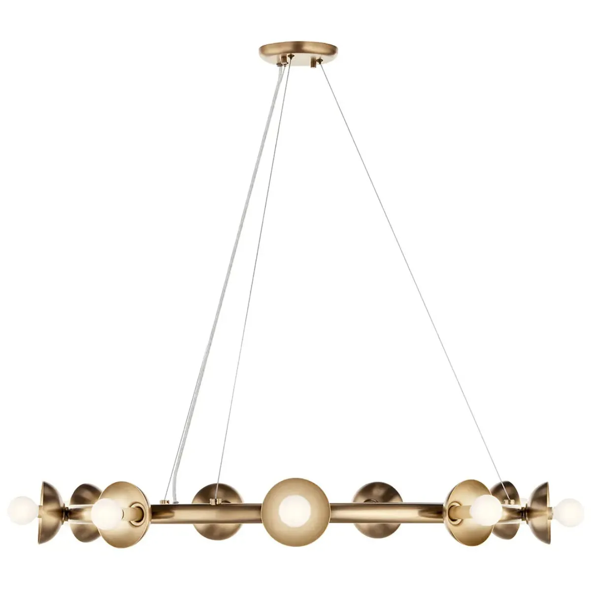 Palta 35" 9-Light Chandelier, Champagne Bronze Finish