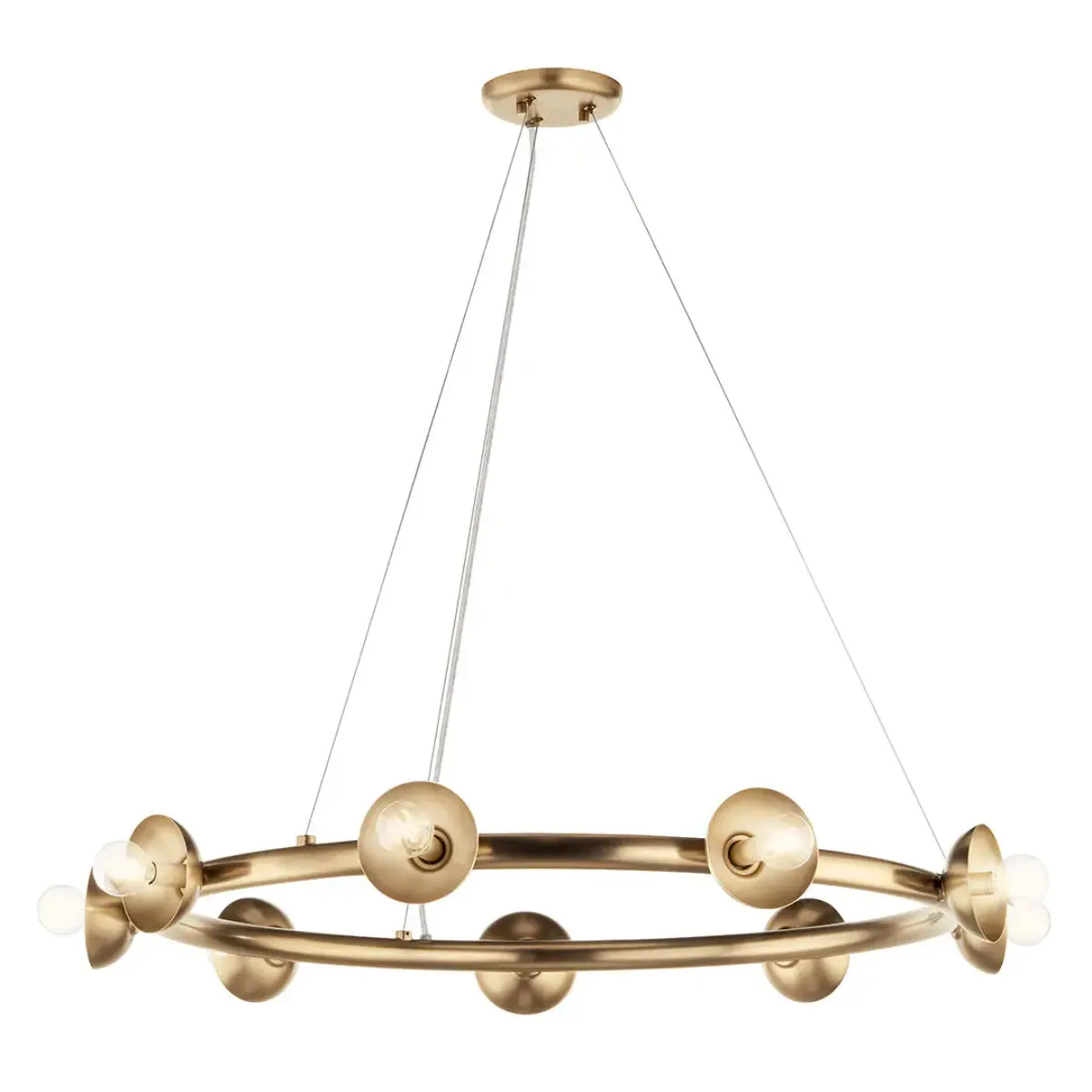 Palta 35" 9-Light Chandelier, Champagne Bronze Finish