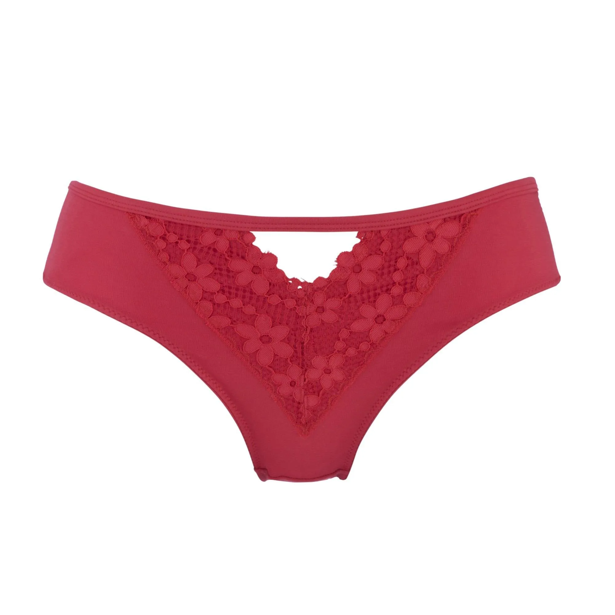 Passion Red - Silk & Organic Cotton Brief