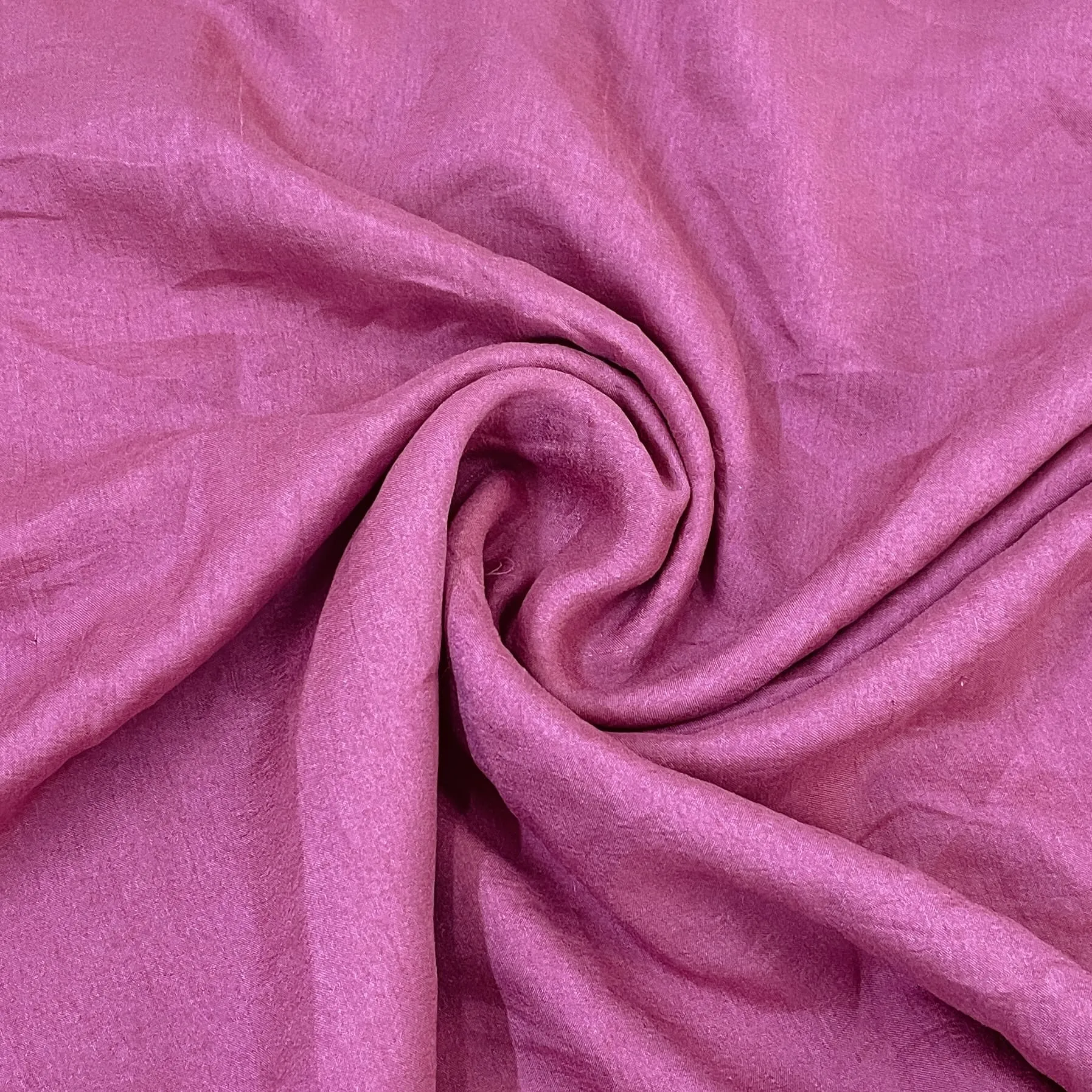 Premium French Rose Pink Solid Bemberg Silk Fabric