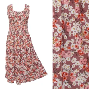 Rose Vines Viscose Maxi Dress UK One Size 16-24 ER1