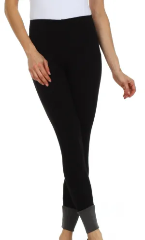 Sakkas Contrast Ankle Cotton Blend Leggings