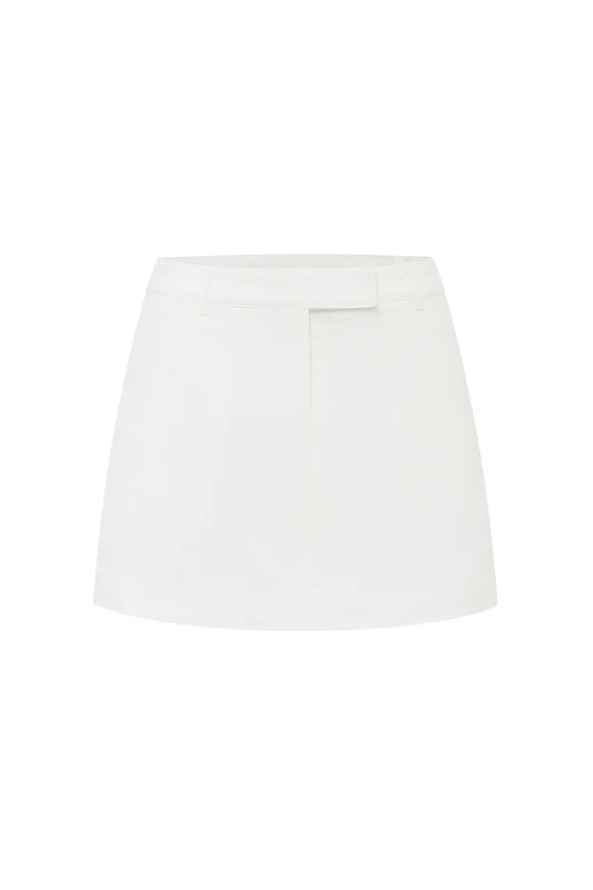 ZION MINI SKIRT - WHITE